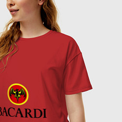 Футболка оверсайз женская Bacardi, цвет: красный — фото 2