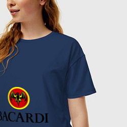 Футболка оверсайз женская Bacardi, цвет: тёмно-синий — фото 2