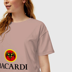 Футболка оверсайз женская Bacardi, цвет: пыльно-розовый — фото 2