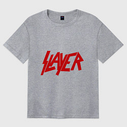 Женская футболка оверсайз Slayer