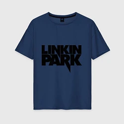 Футболка оверсайз женская Linkin Park, цвет: тёмно-синий