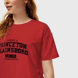 Футболка оверсайз женская Princeton Plainsboro, цвет: красный — фото 2