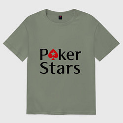 Футболка оверсайз женская Poker Stars, цвет: авокадо