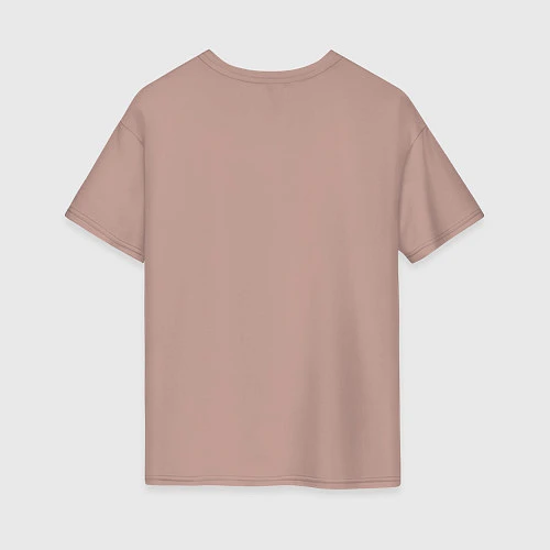 Женская футболка оверсайз 2pac / Пыльно-розовый – фото 2
