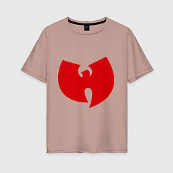 Женская футболка оверсайз Wu-tang clan