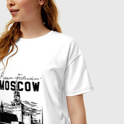 Футболка оверсайз женская Moscow Kremlin 1147, цвет: белый — фото 2
