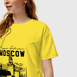 Футболка оверсайз женская Moscow Kremlin 1147, цвет: желтый — фото 2