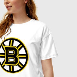 Футболка оверсайз женская Boston Bruins, цвет: белый — фото 2