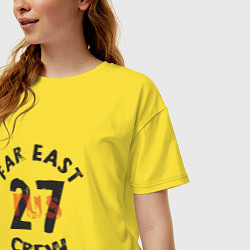 Футболка оверсайз женская Far East 27 Crew, цвет: желтый — фото 2