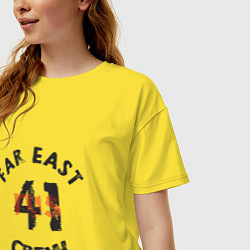 Футболка оверсайз женская Far East 41 Crew, цвет: желтый — фото 2