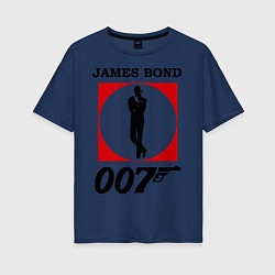 Женская футболка оверсайз James Bond 007