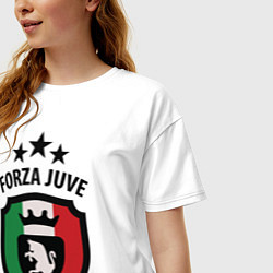 Футболка оверсайз женская Forza Juventus, цвет: белый — фото 2