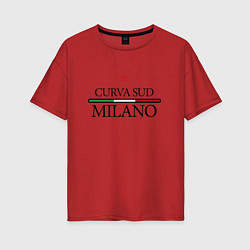 Женская футболка оверсайз Curva Sud: Milano FC