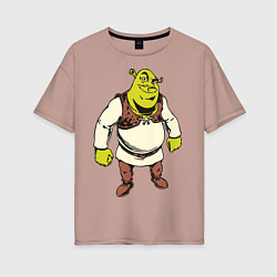 Футболка оверсайз женская Shrek 3, цвет: пыльно-розовый