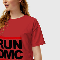 Футболка оверсайз женская Run DMC, цвет: красный — фото 2