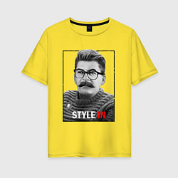 Футболка оверсайз женская Stalin: Style in, цвет: желтый