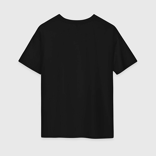 Женская футболка оверсайз Bad Girl / Черный – фото 2