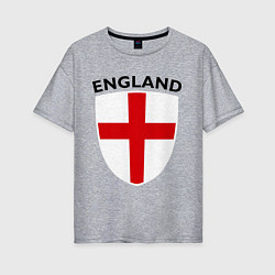 Женская футболка оверсайз England Shield