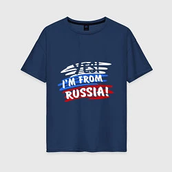Женская футболка оверсайз I am from Russia