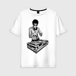 Женская футболка оверсайз Брюс Ли Dj