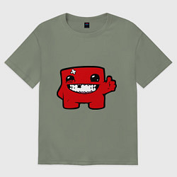 Футболка оверсайз женская Super Meat Boy, цвет: авокадо