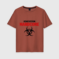 Женская футболка оверсайз Generation Hardcore
