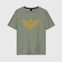Футболка оверсайз женская The Legend of Zelda, цвет: авокадо