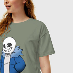 Футболка оверсайз женская Sans, цвет: авокадо — фото 2