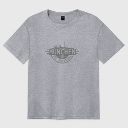 Футболка оверсайз женская Bayern Munchen - FCB City grey 2022, цвет: меланж