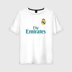 Футболка оверсайз женская Real Madrid: Ronaldo 07, цвет: белый