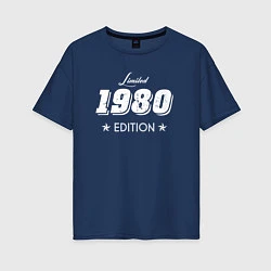 Футболка оверсайз женская Limited Edition 1980, цвет: тёмно-синий