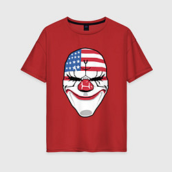 Футболка оверсайз женская American Mask, цвет: красный