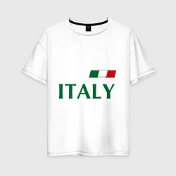 Женская футболка оверсайз Сборная Италии: 1 номер