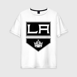 Футболка оверсайз женская Los Angeles Kings, цвет: белый