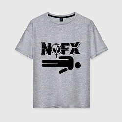 Женская футболка оверсайз NOFX crushman