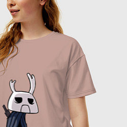 Футболка оверсайз женская Hollow Knight, цвет: пыльно-розовый — фото 2