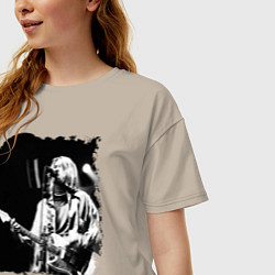 Футболка оверсайз женская Black Nirvana, цвет: миндальный — фото 2