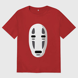 Футболка оверсайз женская Безликий Бог Каонаси, цвет: красный