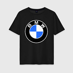 Женская футболка оверсайз Logo BMW