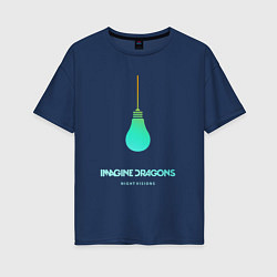 Футболка оверсайз женская Imagine Dragons: Night Visions, цвет: тёмно-синий