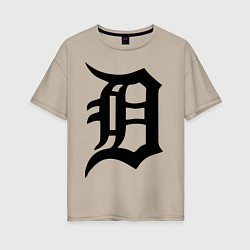 Женская футболка оверсайз Detroit Tigers