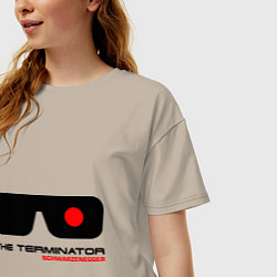 Футболка оверсайз женская The Terminator, цвет: миндальный — фото 2