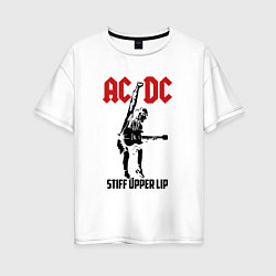 Женская футболка оверсайз AC/DC: Stiff Upper Lip