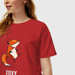 Футболка оверсайз женская Little Foxy, цвет: красный — фото 2