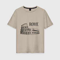 Женская футболка оверсайз Rome Coliseum