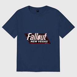 Футболка оверсайз женская Fallout: New Vegas, цвет: тёмно-синий
