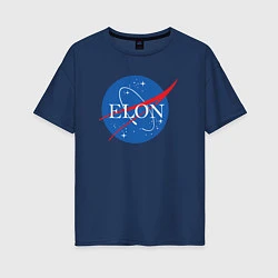 Женская футболка оверсайз Elon NASA
