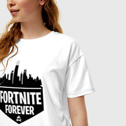 Футболка оверсайз женская Fortnite Forever, цвет: белый — фото 2