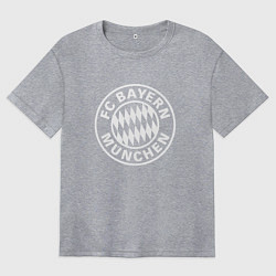 Футболка оверсайз женская FC Bayern Munchen, цвет: меланж