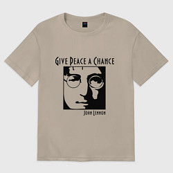 Женская футболка оверсайз Give Peace a Chance